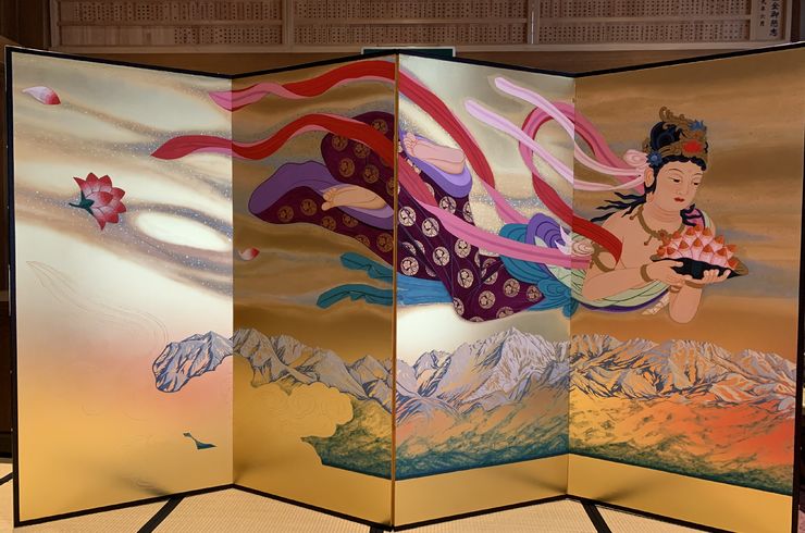 天女の屏風絵 | 埼玉にある浄土真宗本願寺派 聞乗寺からのお知らせ