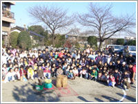 餅つき大会集合写真